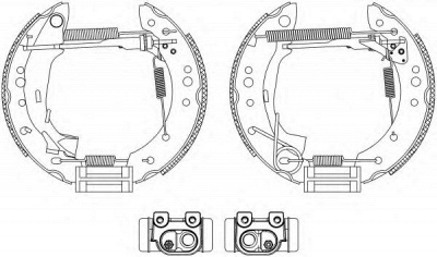 HELLA PAGID 8db355004731 -  Комплект тормозных колодок